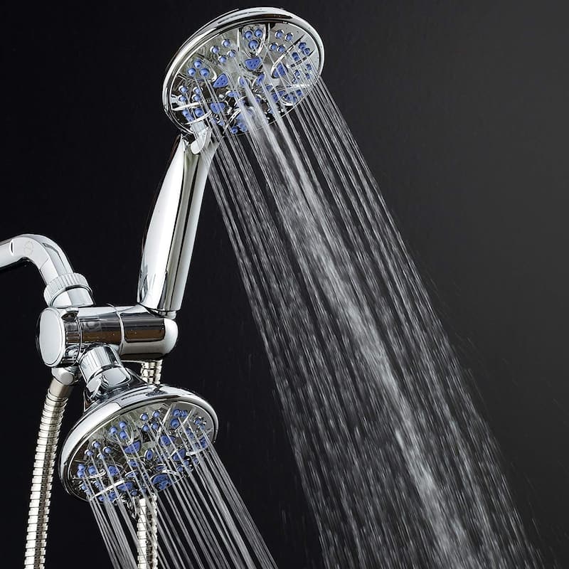Microban Antimicrobial Multi-Setting Shower Head Combo Sunset Blue