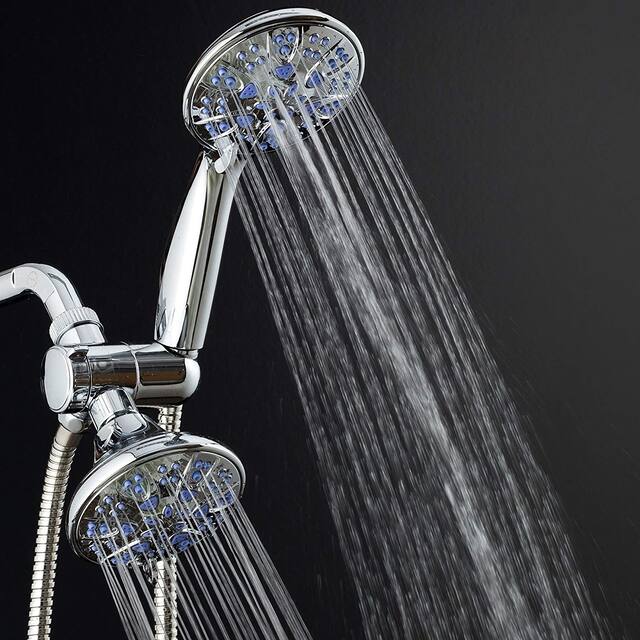 Microban Antimicrobial Multi-Setting Shower Head Combo Sunset Blue
