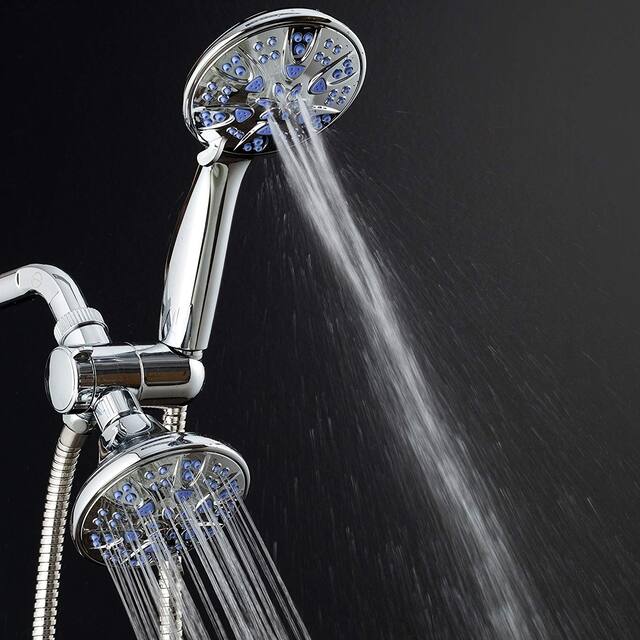 Microban Antimicrobial Multi-Setting Shower Head Combo Sunset Blue