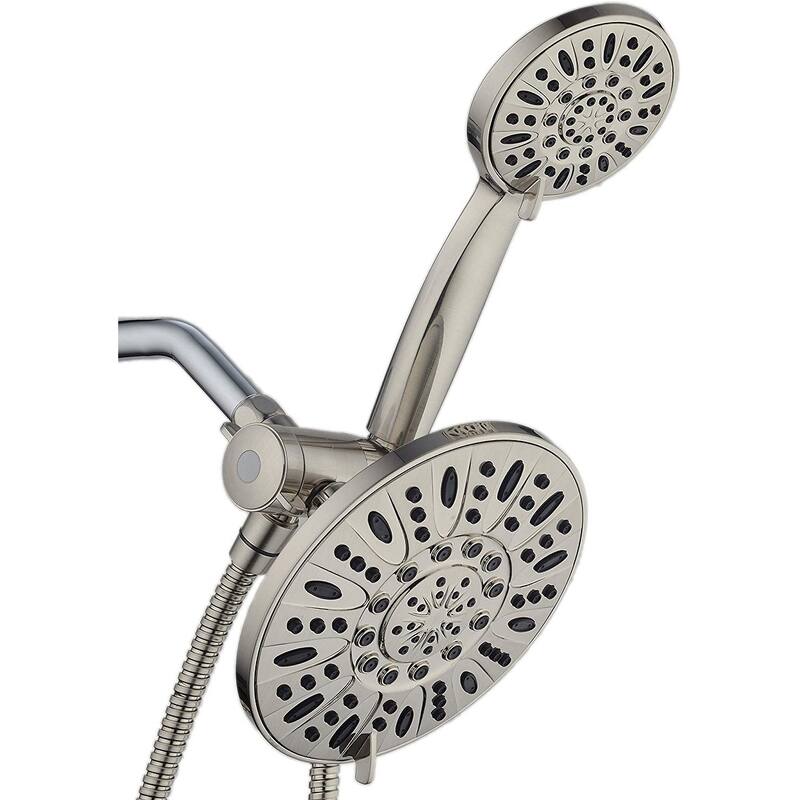 AquaDance Brushed Nickel 7 inch Premium 3 Way Rainfall Combo