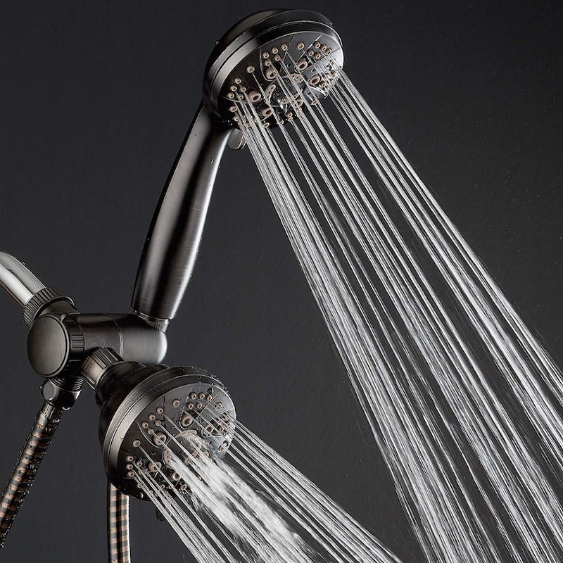 AquaDance Oil Rubbed Bronze High Pressure 6-Setting Showerhead Combo