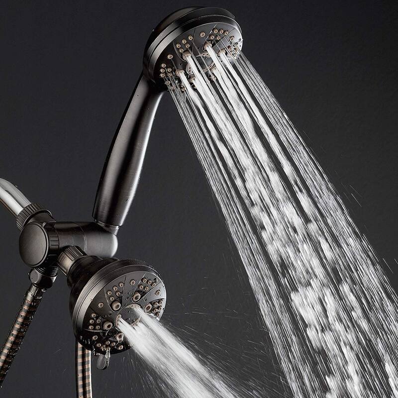 AquaDance Oil Rubbed Bronze High Pressure 6-Setting Showerhead Combo