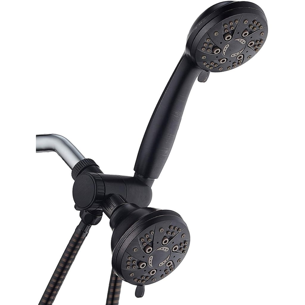AquaDance Oil Rubbed Bronze High Pressure 6-Setting Showerhead Combo