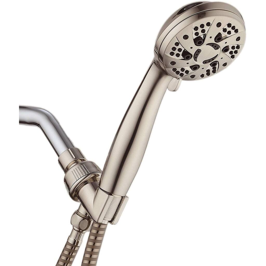 AquaDance Brushed Nickel High Pressure 6 Setting Hand Shower