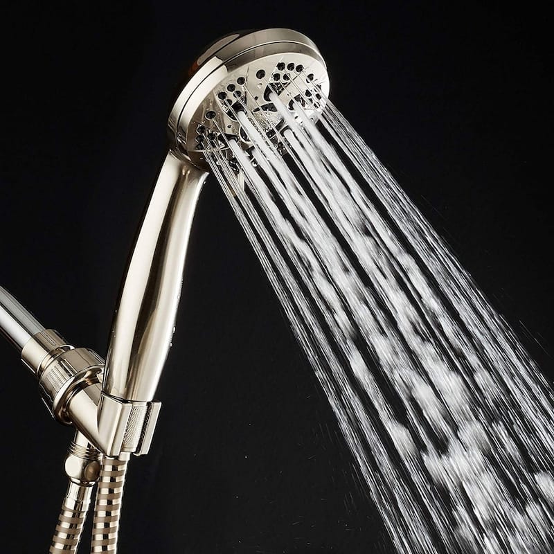 AquaDance Brushed Nickel High Pressure 6 Setting Hand Shower