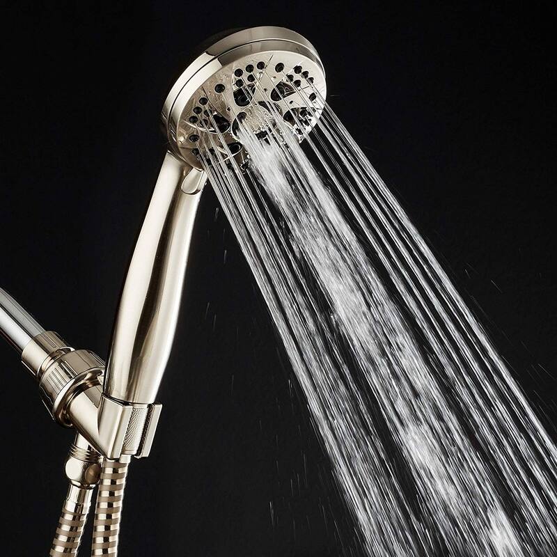 AquaDance Brushed Nickel High Pressure 6 Setting Hand Shower