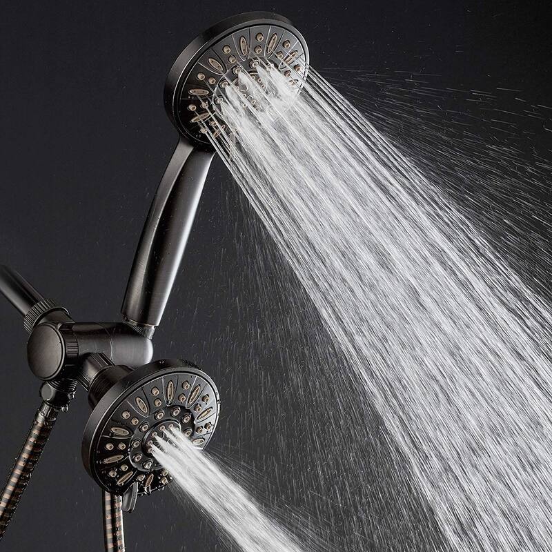 AquaDance Oil Rubbed Bronze 48-Setting Rain Shower head Combo
