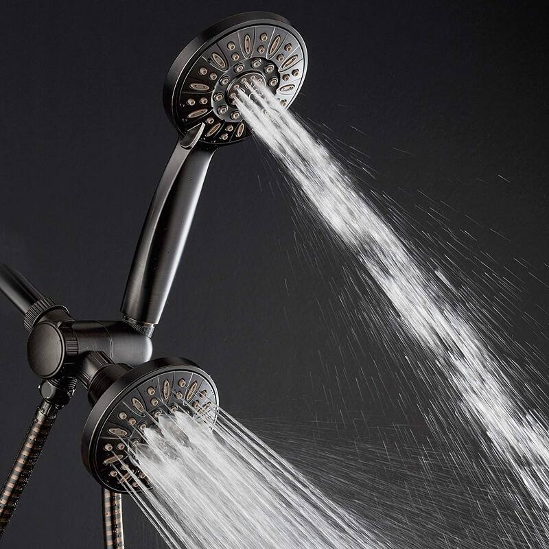 AquaDance Oil Rubbed Bronze 48-Setting Rain Shower head Combo