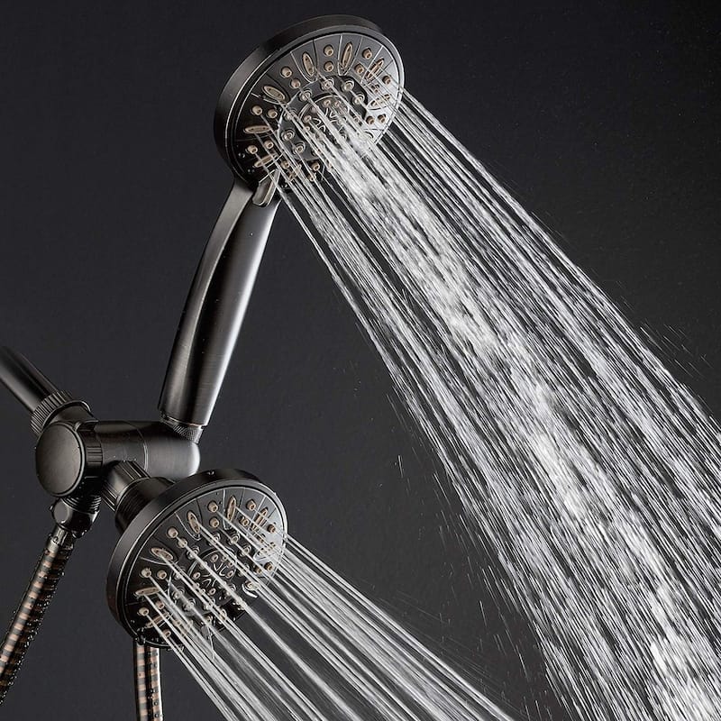 AquaDance Oil Rubbed Bronze 48-Setting Rain Shower head Combo