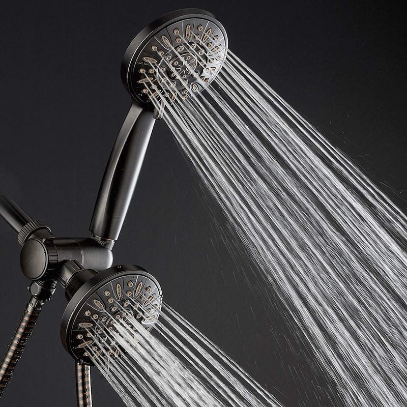 AquaDance Oil Rubbed Bronze 48-Setting Rain Shower head Combo
