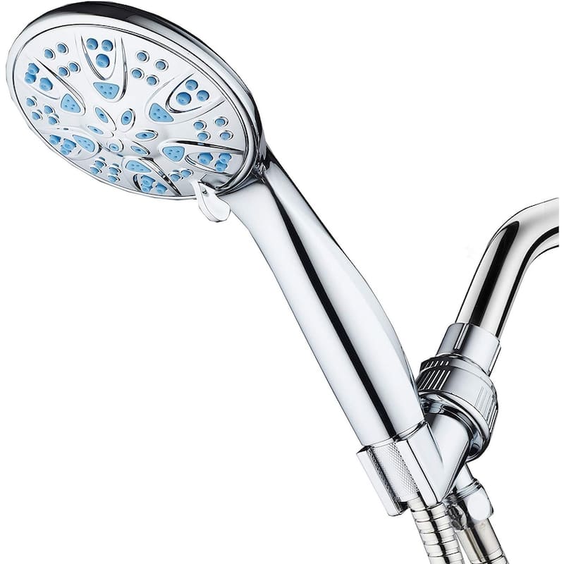 AquaDance Microban Blue Antimicrobial 6 Setting 4 inch Hand Shower