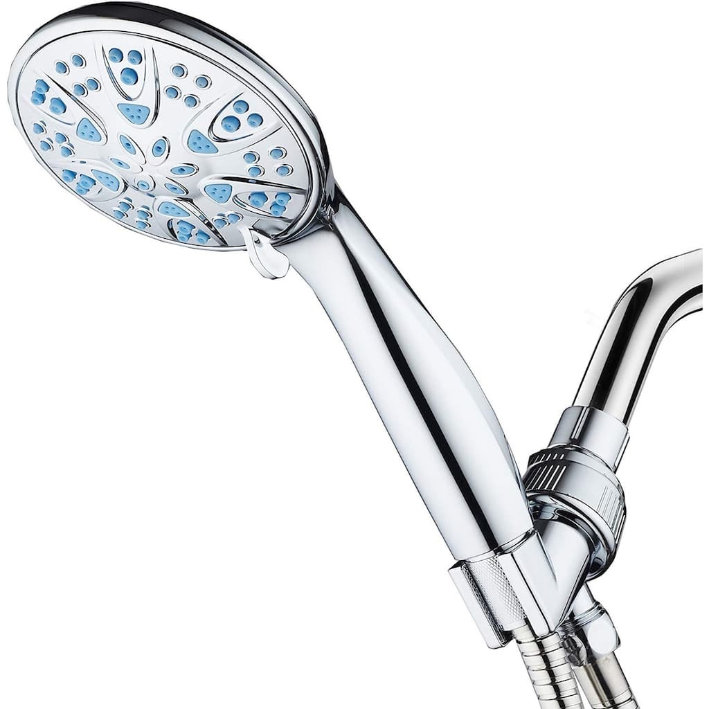 AquaDance Microban Blue Antimicrobial 6 Setting 4 inch Hand Shower