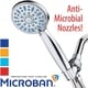 preview thumbnail 1 of 7, AquaDance Microban Antimicrobial High-Pressure 4-inch Hand Shower Silver