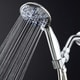 preview thumbnail 1 of 7, AquaDance Microban Antimicrobial 6 Setting 4 inch Handheld Shower Silver