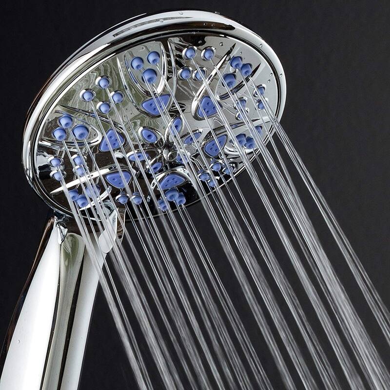 AquaDance Microban Antimicrobial 6 Setting 4 inch Handheld Shower
