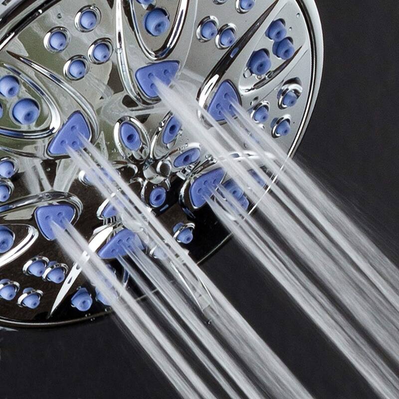 AquaDance Microban Antimicrobial 6 Setting 4 inch Handheld Shower