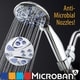 preview thumbnail 9 of 7, AquaDance Microban Antimicrobial 6 Setting 4 inch Handheld Shower