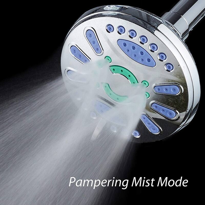 AquaStar All Chrome Finish 4.25 inch Antimicrobial Shower Head