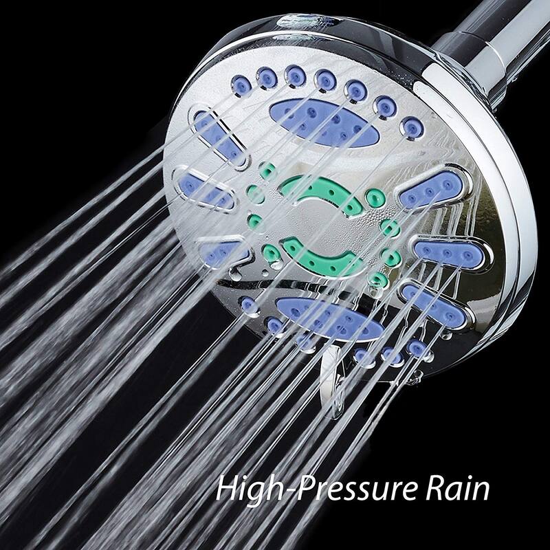 AquaStar All Chrome Finish 4.25 inch Antimicrobial Shower Head