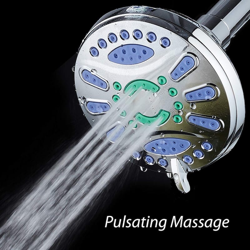 AquaStar All Chrome Finish 4.25 inch Antimicrobial Shower Head