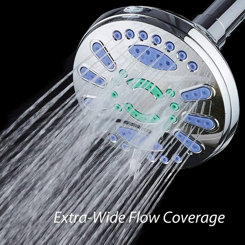 AquaStar All Chrome Finish 4.25 inch Antimicrobial Shower Head