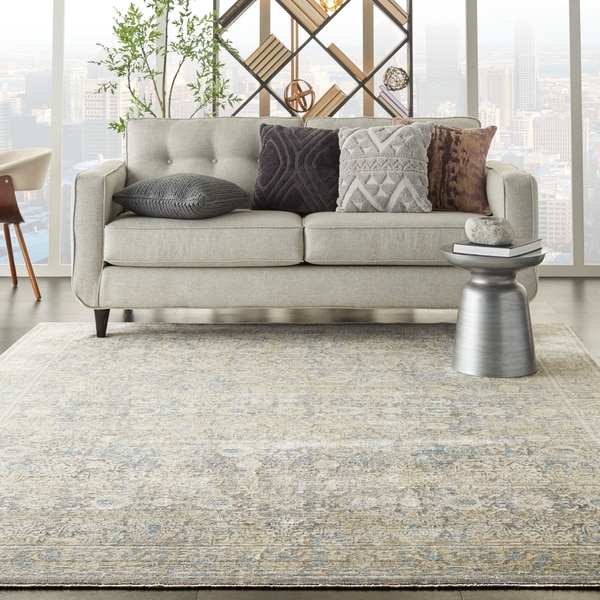 Nourison Silken Weave Vintage Floral Area Rug