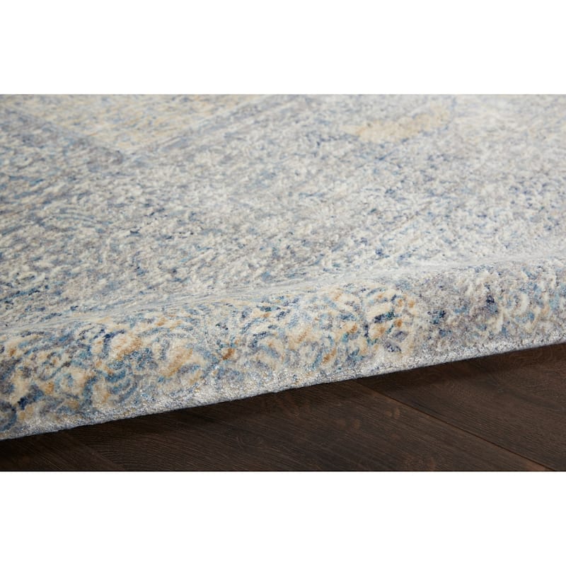 Nourison Silken Weave Contemporary Border Area Rug