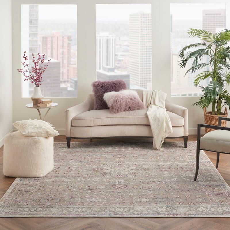 Nourison Vintage Vita Boho Area Rug - 7'10" x 9'10" - Grey/Multi - Runner/Rectangle