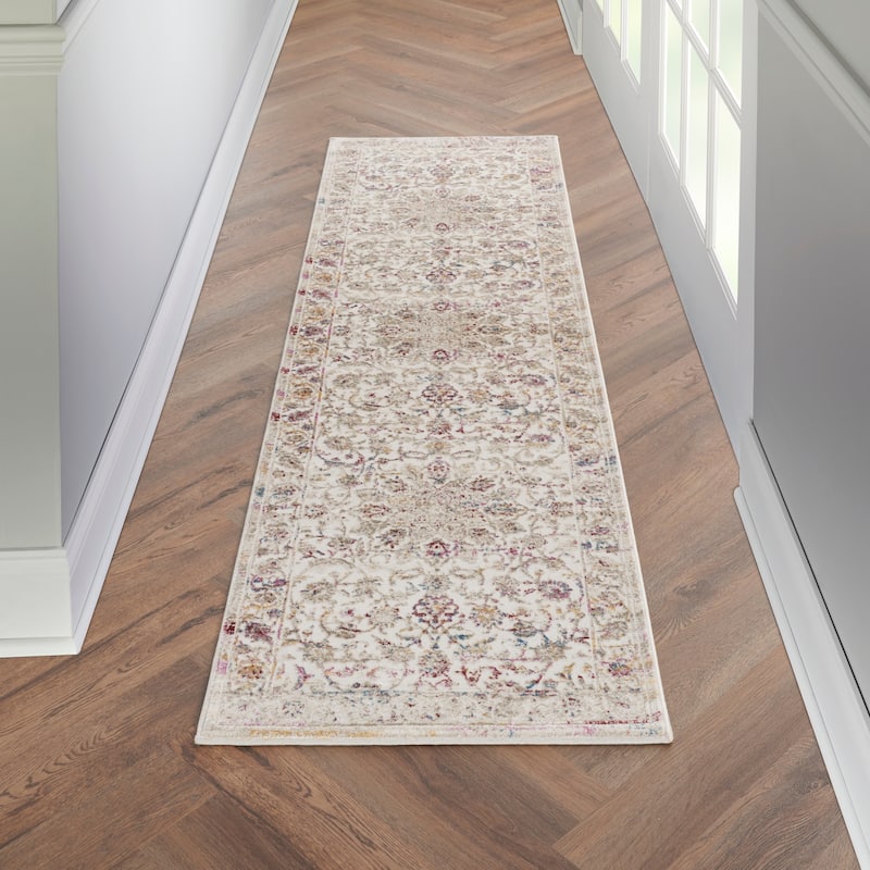 Nourison Vintage Vita Boho Area Rug - 2' 2" x 7' 6" - Ivory/Multi - Runner/Rectangle