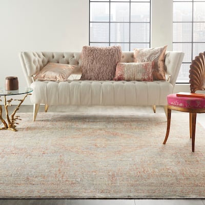 Nourison Silken Weave Contemporary Floral Area Rug