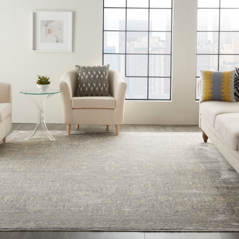 Nourison Silken Weave Contemporary Floral Area Rug