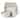 Elama Ivory Lotus 16 Piece Square Stoneware Dinnerware Set
