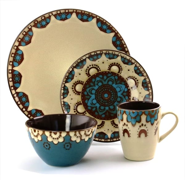 MALACASA Isabel 16-Piece Dinnerware Set, Service for 4 - On Sale