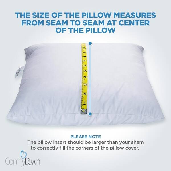 Shop Comfydown Set Of Two 95 Feather 5 Down Square Pillow
