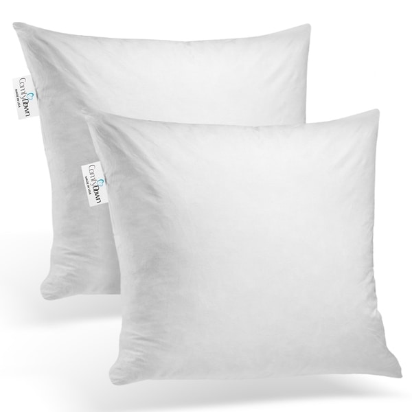 ComfyDown - Set of Two - 95% Feather 5% Down, Square Pillow Insert.. Opens flyout.