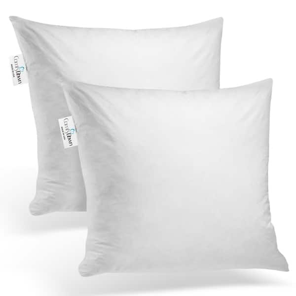 Shop Comfydown Set Of Two 95 Feather 5 Down Square Pillow