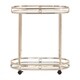 Chesley  Champagne Gold Oval Bar Cart by iNSPIRE Q Bold - N/A - Thumbnail 5