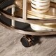 Chesley  Champagne Gold Oval Bar Cart by iNSPIRE Q Bold - N/A - Thumbnail 2