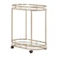 Chesley  Champagne Gold Oval Bar Cart by iNSPIRE Q Bold - N/A - Thumbnail 3