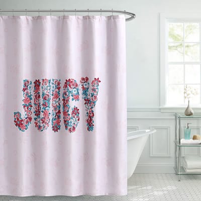 Juicy Couture Floral Juicy Shower Curtain