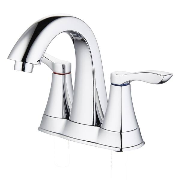Shop Innova Faucet Pf6016 Ch Wp Moonstone Chrome Centerset 2