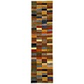 Safavieh Handmade Rodeo Drive Modern Abstract Multicolored Wool Runner Rug (2' 6 x 8') - 2'6" x 8'