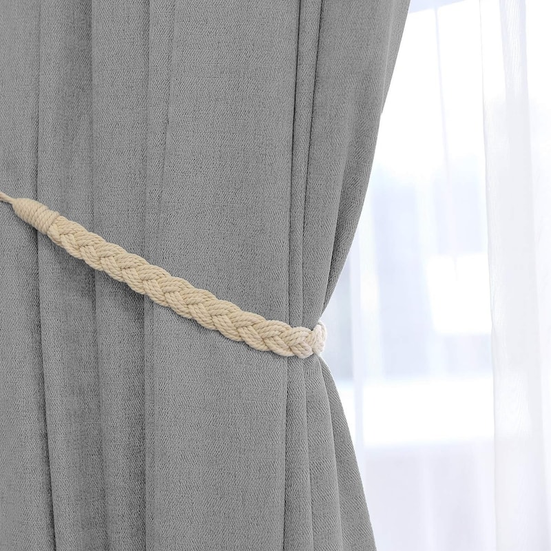 Willis Simple Handmade Knitting Cotton Rope Curtain Tieback