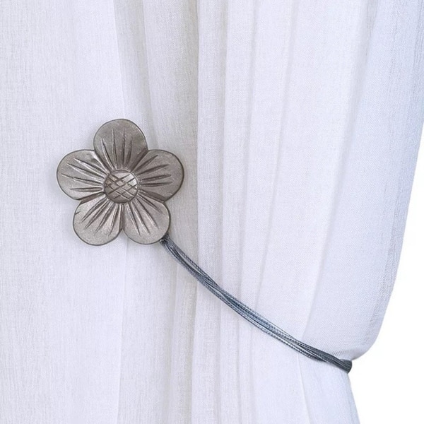 Shop Merida Flower Shape Magnetic Curtain Tie Backs Set Of 2