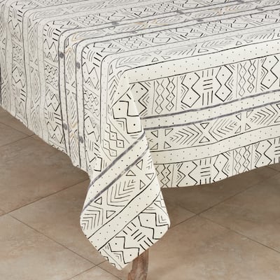 Cotton Mud Cloth Tablecloth