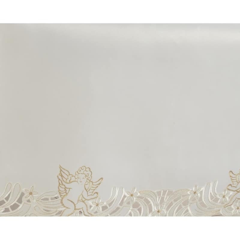 Embroidered Tablecloth With Cupid Design