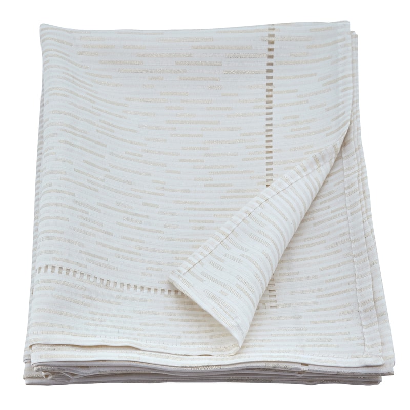 Casual Style Tablecloth With Hemstitched Design