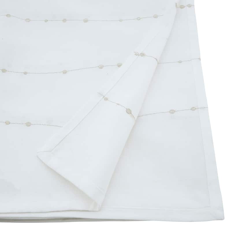 Modern Tablecloth With Embroidered Design