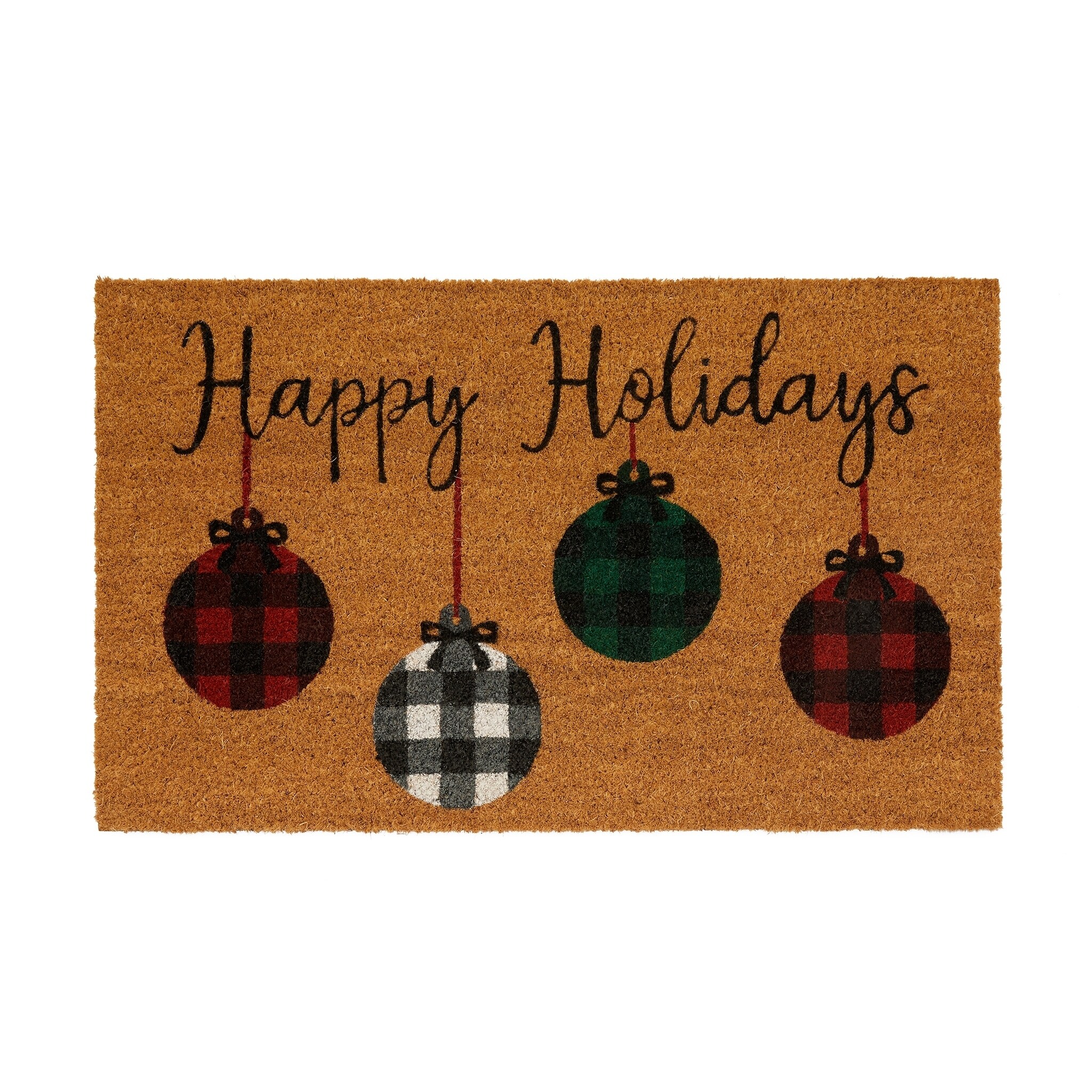 Shop Farmhouse Living Holiday Rustic Ornaments Coir Door Mat