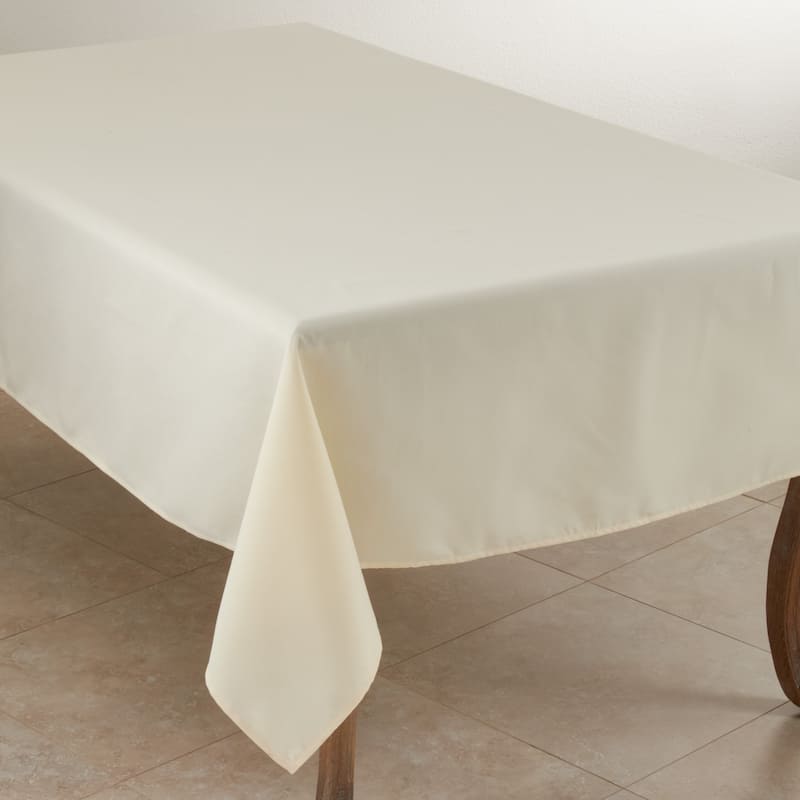 Everyday Design Solid Color Tablecloth - 65 x 104 - Ivory - Rectangle
